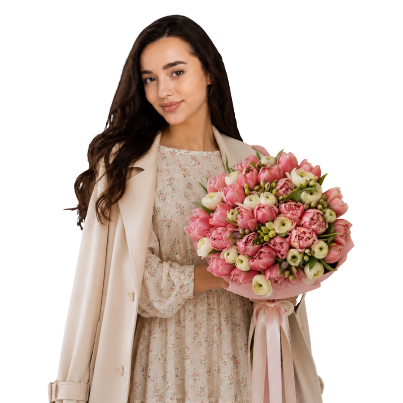 Доставка весняних букетів (flowers)