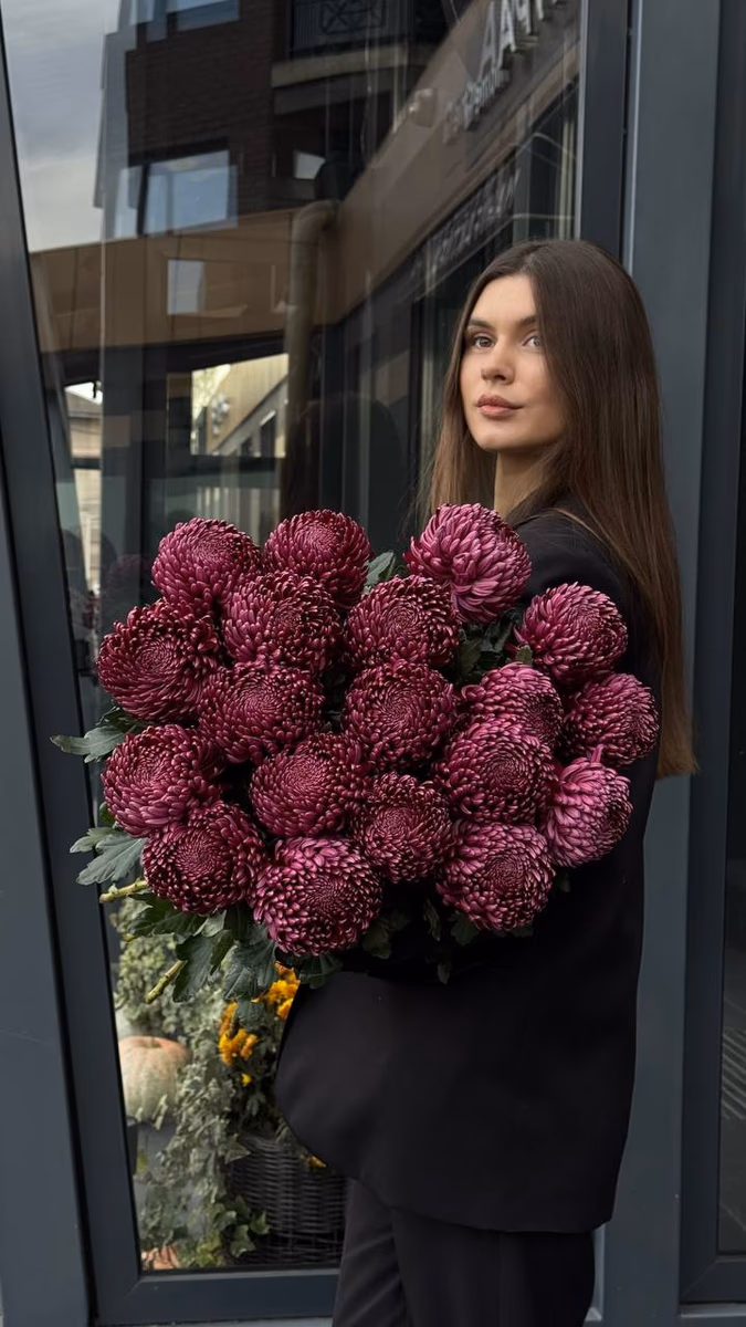 Букет з хризантеми Bigoudi Purple